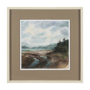 Shoreline Beauty II by Mercana Studio Hand Embelished Framed Artwork Matted under Glass by Mercana at Eve Furniture