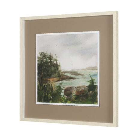 Shoreline Beauty IV by Mercana Studio Hand Embelished Framed Artwork Matted under Glass by Mercana at Eve Furniture