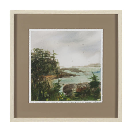 Shoreline Beauty IV by Mercana Studio Hand Embelished Framed Artwork Matted under Glass by Mercana at Eve Furniture