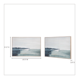 Shoreline Multicolor Painting Framed by Moe's Home at Eve Furniture