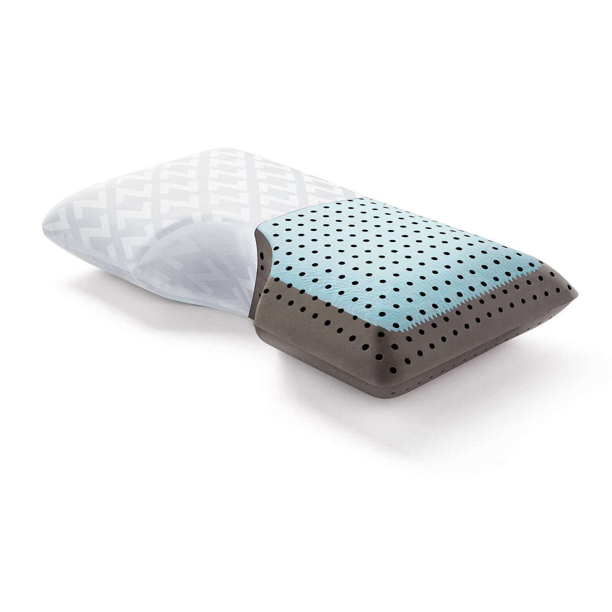 Shoulder CarbonCool LT + Omniphase White King Pillow by Malouf at Eve Furniture