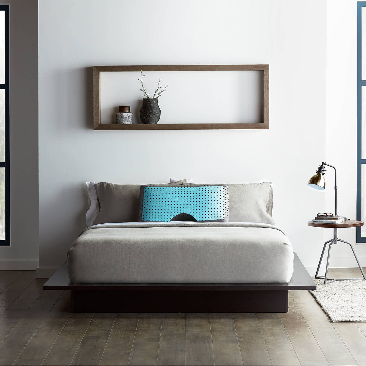 Shoulder CarbonCool LT + Omniphase White King Pillow by Malouf at Eve Furniture
