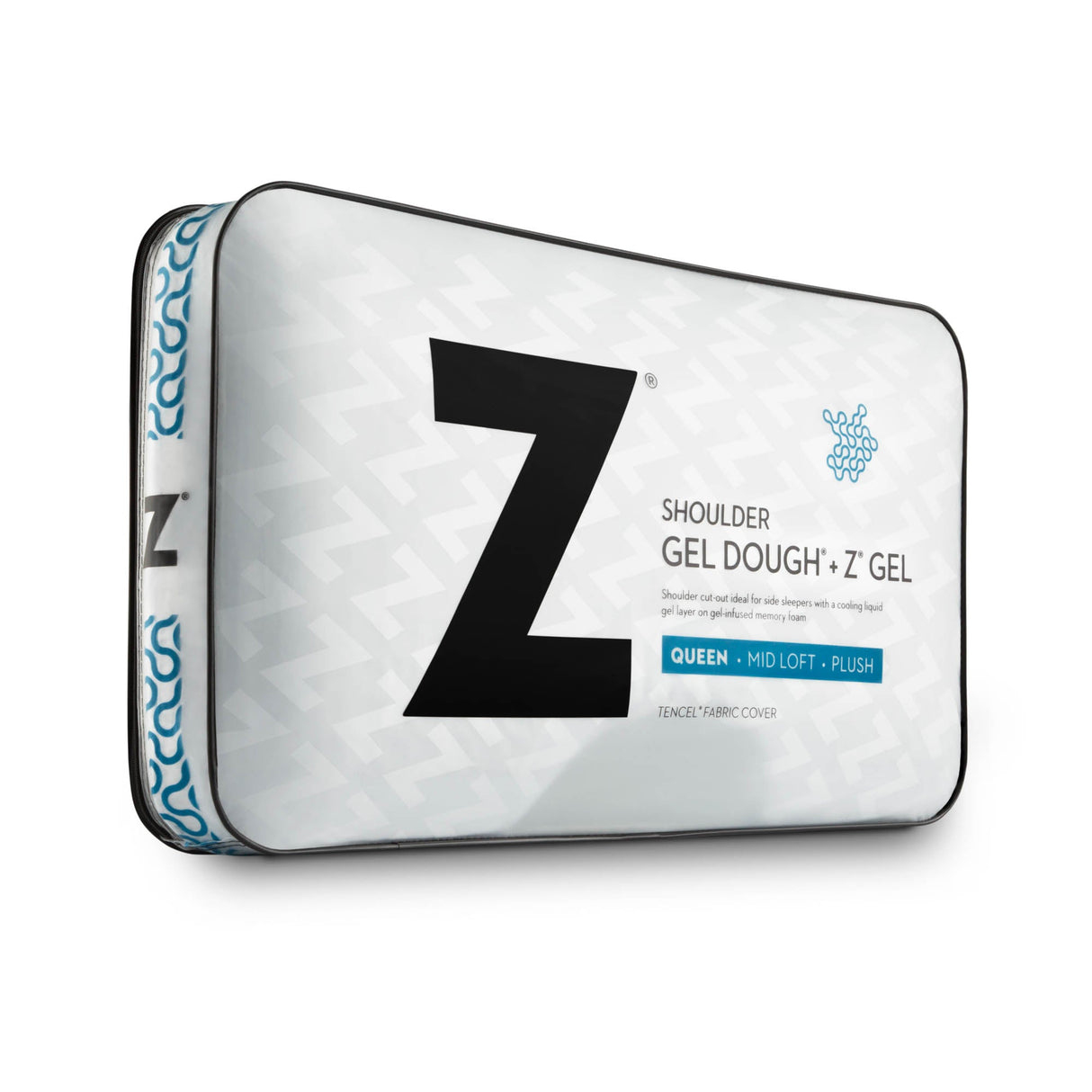 Shoulder Gel Dough + Z Gel White King Pillow by Malouf at Eve Furniture