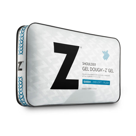 Shoulder Gel Dough + Z Gel White King Pillow by Malouf at Eve Furniture