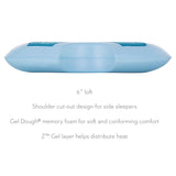 Shoulder Gel Dough + Z Gel White King Pillow by Malouf at Eve Furniture