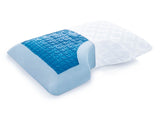 Shoulder Gel Dough + Z Gel White Queen Pillow by Malouf at Eve Furniture