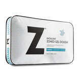 Shoulder Zoned Dough White King Pillow by Malouf at Eve Furniture