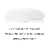 Shredded Gel Dough White King Pillow by Malouf at Eve Furniture
