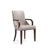 Shubert 8-Piece Faux Leather and Velvet Dining Chair Set in Light Grey by Manhattan Comfort at Eve Furniture