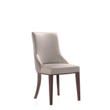 Shubert 8-Piece Faux Leather and Velvet Dining Chair Set in Light Grey by Manhattan Comfort at Eve Furniture
