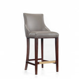 Shubert Barstool in Dark Taupe by Manhattan Comfort at Eve Furniture