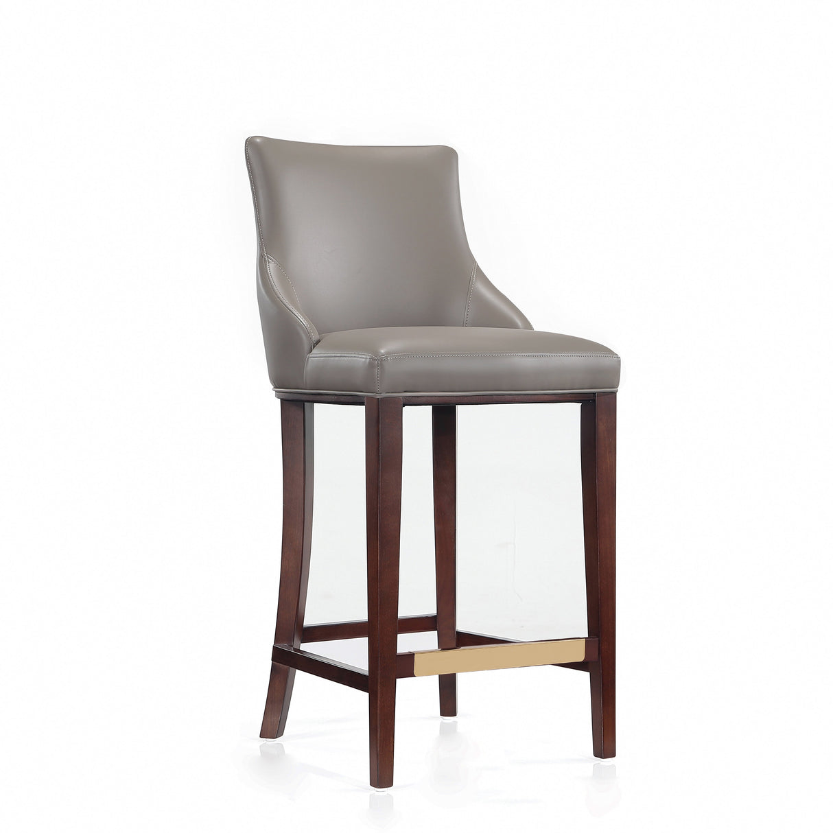 Shubert Barstool in Dark Taupe (set of 2) by Manhattan Comfort at Eve Furniture