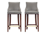 Shubert Barstool in Dark Taupe (set of 2) by Manhattan Comfort at Eve Furniture