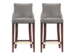 Shubert Barstool in Dark Taupe (set of 2) by Manhattan Comfort at Eve Furniture