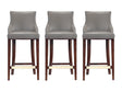 Shubert Barstool in Dark Taupe (set of 3) by Manhattan Comfort at Eve Furniture