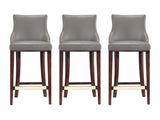 Shubert Barstool in Dark Taupe (set of 3) by Manhattan Comfort at Eve Furniture