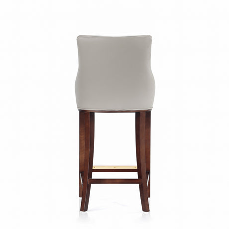 Shubert Barstool in Light Grey by Manhattan Comfort at Eve Furniture