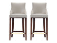 Shubert Barstool in Light Grey (set of 2) by Manhattan Comfort at Eve Furniture