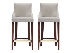 Shubert Barstool in Light Grey (set of 2) by Manhattan Comfort at Eve Furniture