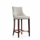 Shubert Barstool in Light Grey (set of 3) by Manhattan Comfort at Eve Furniture