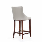 Shubert Barstool in Light Grey (set of 3) by Manhattan Comfort at Eve Furniture