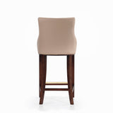 Shubert Barstool in Tan by Manhattan Comfort at Eve Furniture