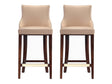 Shubert Barstool in Tan (set of 2) by Manhattan Comfort at Eve Furniture