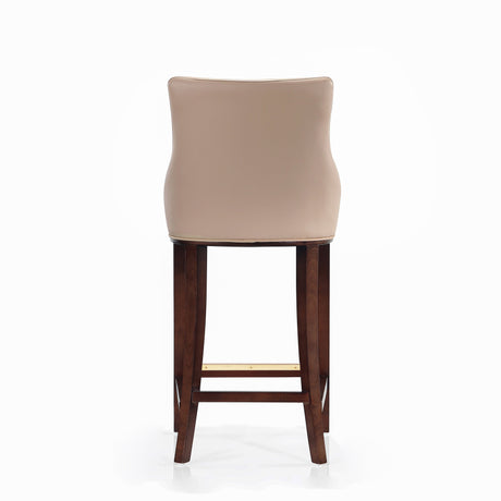 Shubert Barstool in Tan (set of 3) by Manhattan Comfort at Eve Furniture
