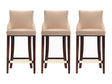 Shubert Barstool in Tan (set of 3) by Manhattan Comfort at Eve Furniture