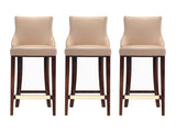 Shubert Barstool in Tan (set of 3) by Manhattan Comfort at Eve Furniture