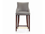 Shubert Counter Stool in Dark Taupe by Manhattan Comfort at Eve Furniture