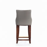Shubert Counter Stool in Dark Taupe by Manhattan Comfort at Eve Furniture