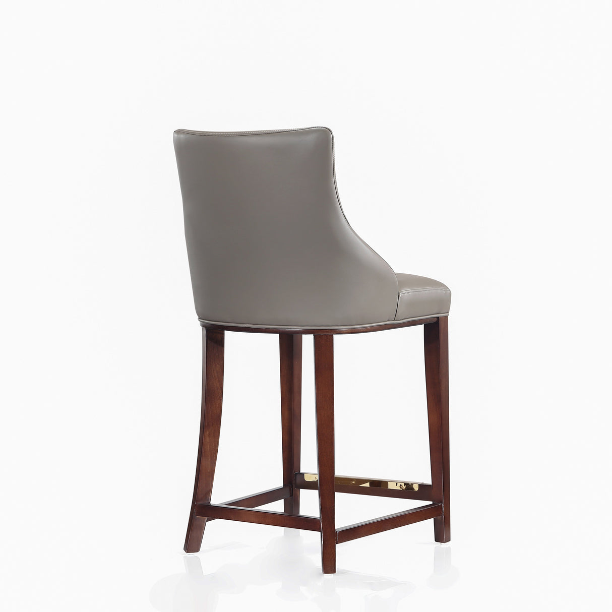 Shubert Counter Stool in Dark Taupe by Manhattan Comfort at Eve Furniture