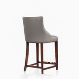 Shubert Counter Stool in Dark Taupe by Manhattan Comfort at Eve Furniture