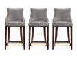 Shubert Counter Stool in Dark Taupe (set of 3) by Manhattan Comfort at Eve Furniture