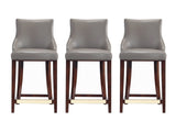 Shubert Counter Stool in Dark Taupe (set of 3) by Manhattan Comfort at Eve Furniture
