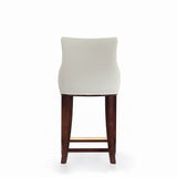 Shubert Counter Stool in Ivory by Manhattan Comfort at Eve Furniture