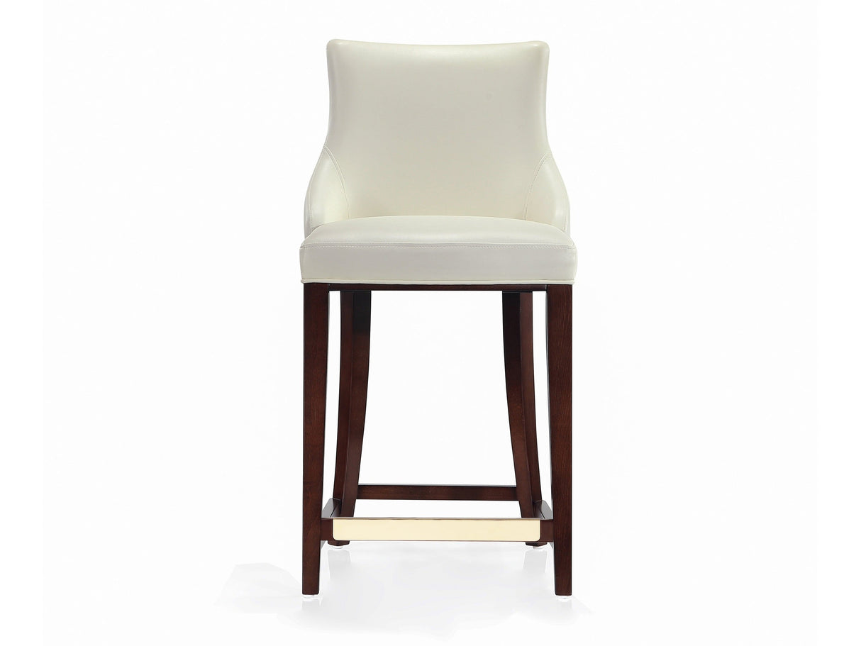 Shubert Counter Stool in Ivory by Manhattan Comfort at Eve Furniture