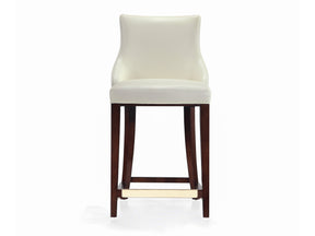 Shubert Counter Stool in Ivory by Manhattan Comfort at Eve Furniture