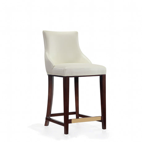 Shubert Counter Stool in Ivory (set of 2) by Manhattan Comfort at Eve Furniture