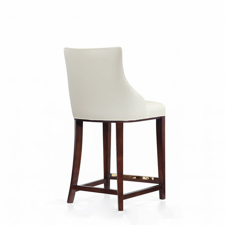 Shubert Counter Stool in Ivory (set of 2) by Manhattan Comfort at Eve Furniture