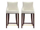 Shubert Counter Stool in Ivory (set of 2) by Manhattan Comfort at Eve Furniture