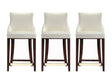 Shubert Counter Stool in Ivory (set of 3) by Manhattan Comfort at Eve Furniture