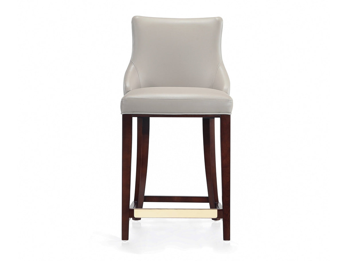 Shubert Counter Stool in Light Grey by Manhattan Comfort at Eve Furniture