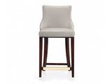 Shubert Counter Stool in Light Grey by Manhattan Comfort at Eve Furniture