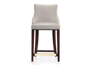 Shubert Counter Stool in Light Grey by Manhattan Comfort at Eve Furniture