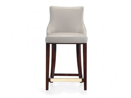 Shubert Counter Stool in Light Grey by Manhattan Comfort at Eve Furniture