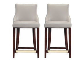 Shubert Counter Stool in Light Grey (set of 2) by Manhattan Comfort at Eve Furniture
