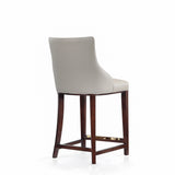 Shubert Counter Stool in Light Grey (set of 3) by Manhattan Comfort at Eve Furniture
