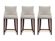 Shubert Counter Stool in Light Grey (set of 3) by Manhattan Comfort at Eve Furniture